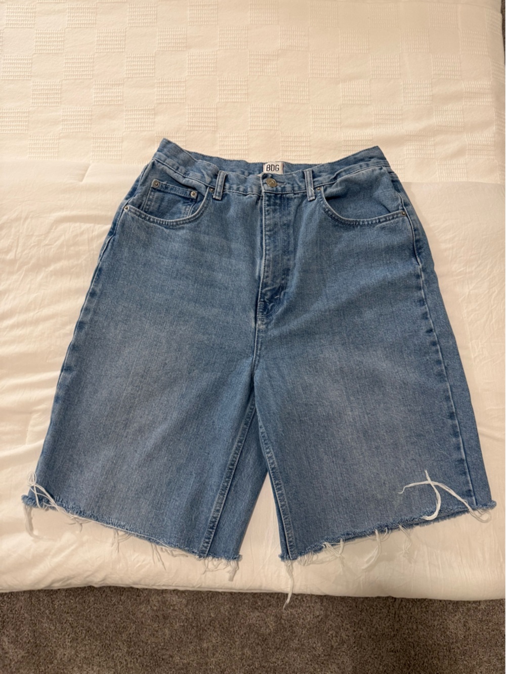 BDG High Rise Baggy Jean Shorts (Jorts)